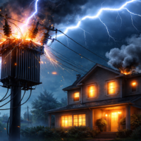 Высокое напряжение в сети