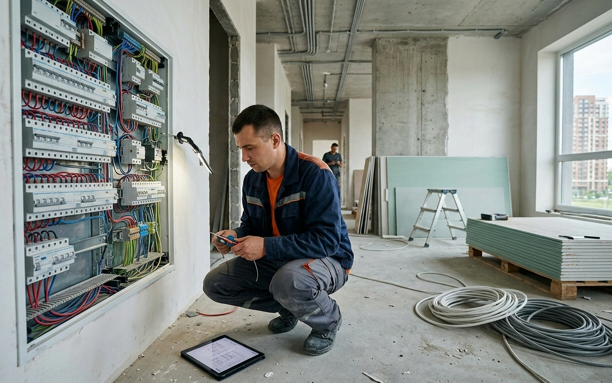 Профессиональный электрик в Соломенском районе Киева