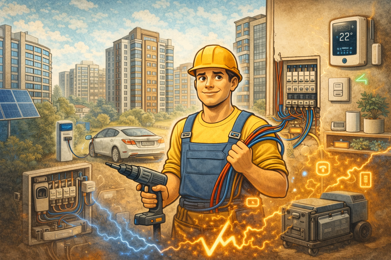 Электрик в Святошинском районе Киева